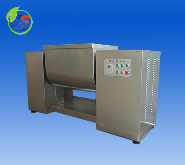 Trough type mixing machine