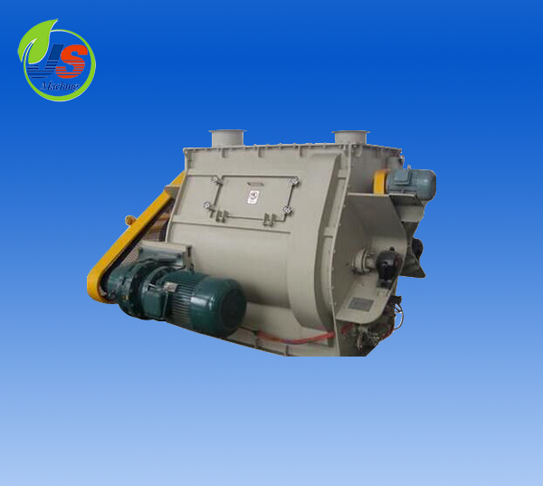Non gravity double shaft blade mixer